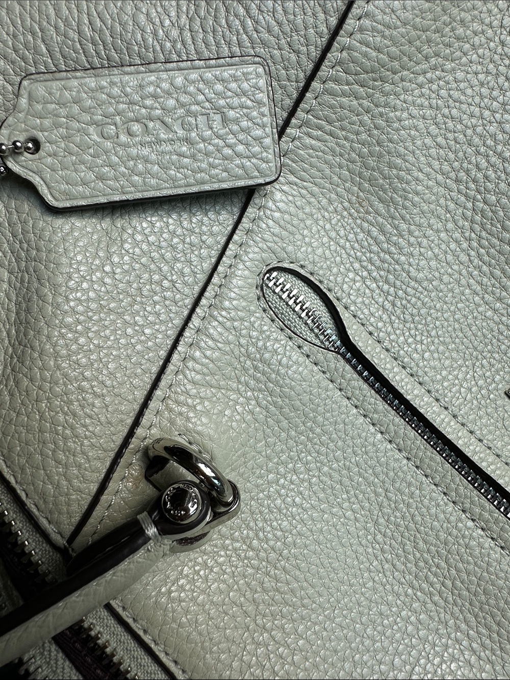 Coach Prairie Pebbled Leather Satchel Bag - Picture 8 of 8